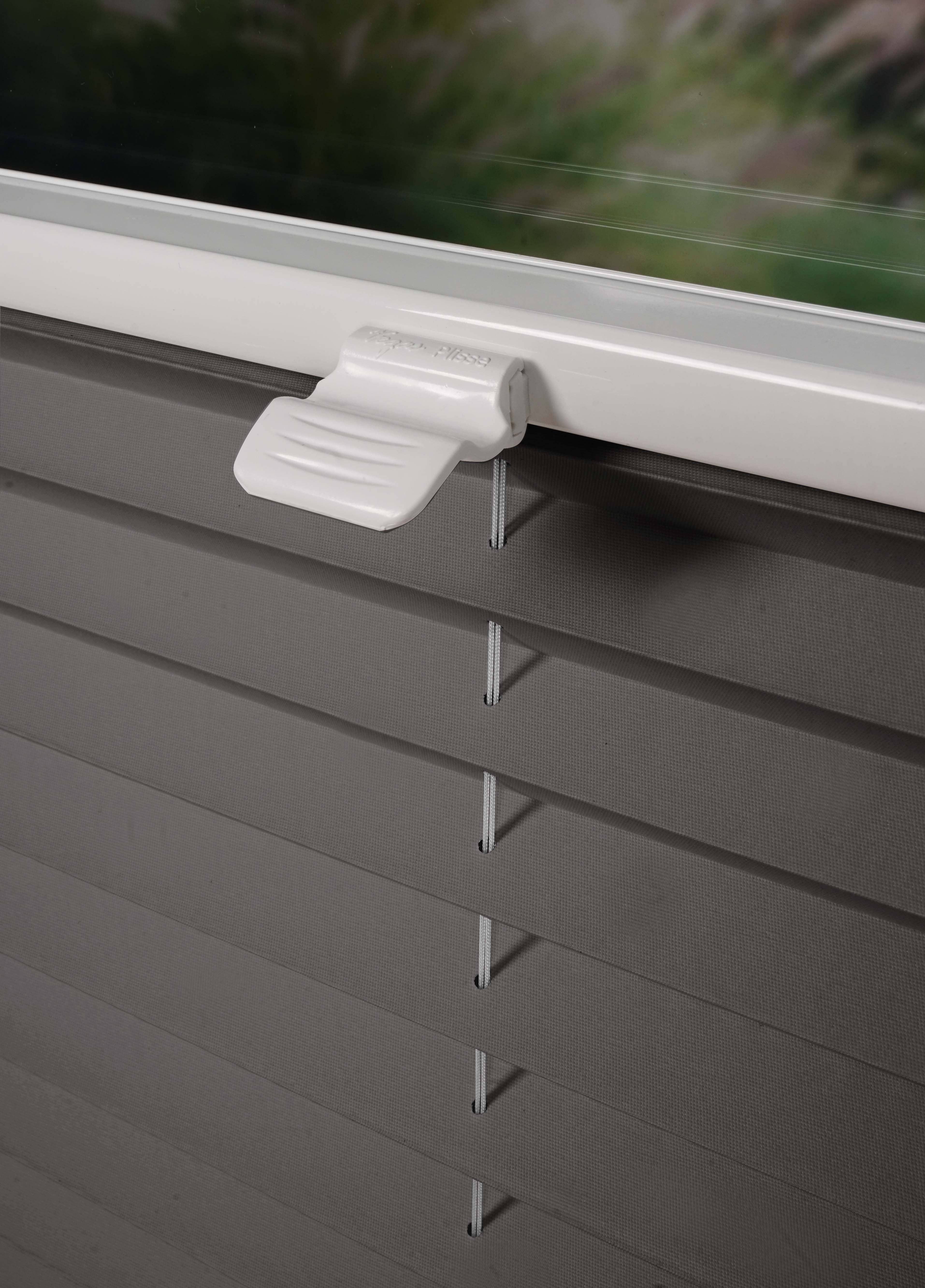 ThermoPlissee auf Maß für Fenster zum Anschrauben in Glasleiste Farbe